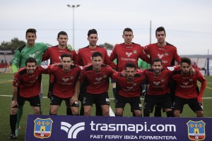 Once inicial de Formentera en su último partido jugado en su casa. Foto: Kevin Cabezuelo