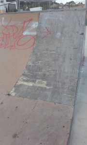 Imatge de l'estat actual de skate park de Santa Eulària.