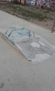 Imatge de l'estat actual de skate park de Santa Eulària