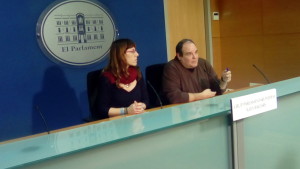 Laura Camargo y Aitor Morrás.