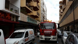 La calle Aragón ha permanecido cortada durante algunos minutos.