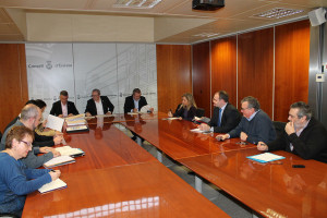 Imagen de la reunión de la comisión turística. 