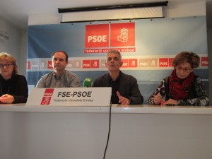 Rueda de prensa del PSOE de Santa Eulària sobre el Imserso.