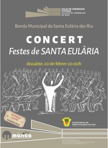 Cartell del concert que oferirà la banda municipal el proper dissabte.