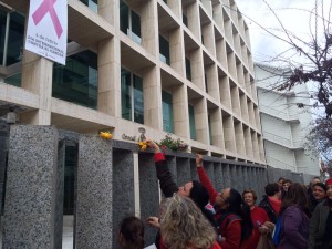 Un momento de la manifestación contra la ejecución de las cabras de Es Vedrà. 