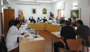 Imagen del pleno que se ha celebrado hoy en el Consell de Formentera.