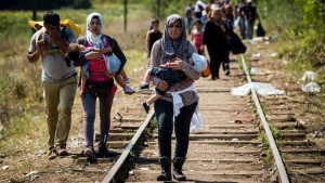 Una imagen de los refugiados intentando llegar a Europa. Foto: RTVE