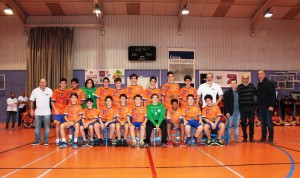 El Naranjo HC Eivissa, durante la presentación de los equipos del club de Vila.