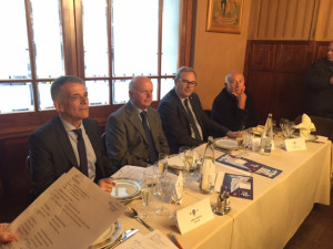 Vicent Torres 'Benet', Josep Tur y Vicent Torres, en la presentación de la Ruta de la Sal, en Barcelona. 