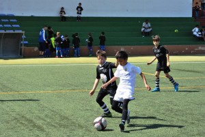 Uno de los partidos de la edición de la Santa Eulària Cup 2016.