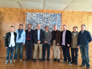 Una imagen de la reunión en el Consell d'Eivissa con representantes de la Federación Española de Triatlón.