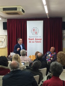 Josep Marí Ribas 'Agustinet', durante su participación en el Ágora ciudadana.