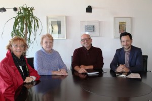 Rafa Ruiz i Joan Ribas s'han reunit avui amb l'Associació Ibiza y Formentera contra el Cáncer,