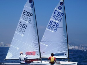 Iván Moren, durante el campeonato de España de la clase Europa.