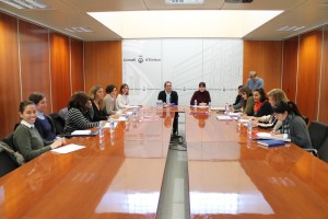 Imagen de la reunión celebrada esta mañana en el Consell d'Eivissa.