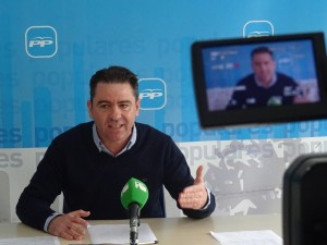 Miquel Jerez, durante la rueda de prensa de esta mañana.