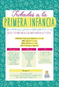 Cartell de les activitats del programa 'Primera Infància'.