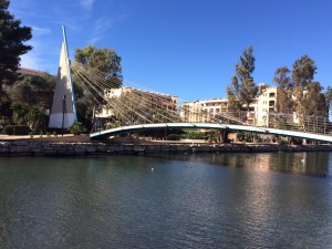 Imagen de la desembocadura del río de Santa Eulària.