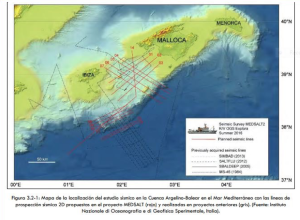 El nuevo proyecto se ubica entre las islas de Eivissa y Mallorca y al sureste de las Pitiüses.