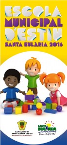 Cartel de les Escoles Municipals d’Estiu de Santa Eulària 2016.