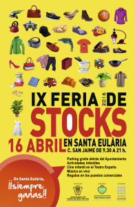 Cartel de la Fira de Stocks de Santa Eulària. 