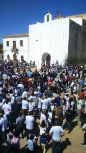 Imagen de la protesta realizada en Formentera