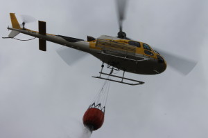 Imagen de uno de los helicòpteros para la lucha contra incendios.