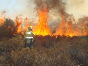 Imagen de archivo de un incendio. 