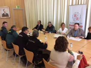 Imagen de la Junta de Seguridad del municipio de Sant Josep. 