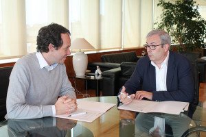 Marc Pons y Vicent Torres en su encuentro, que tuvo lugar hace unos días en Eivissa.