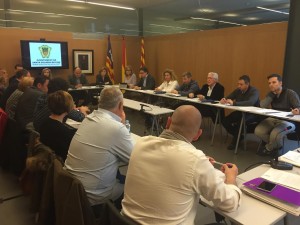 Un dels plens de l'Ajuntament de Santa Eulària, celebrat al Palau de Congressos.