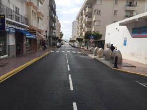 Imatge del carrer Sant Llorenç, a Santa Eulària.