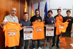 Una imagen de la presentación en el Consell Insular de la fase sector de balonmano infantil masculino.