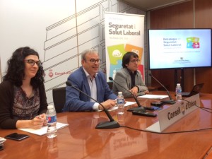 La presentación de la campaña de salud y seguridad laboral en el Consell de Ibiza. 