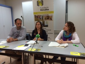  Joan Carles Palerm,  Flor Dell'Agnolo y Sonia Jofré, hoy en ruesa de pensa.