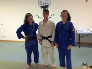 María Costa, Sergio Pazos y María de la Cruz, los representantes ibicencos en judo.