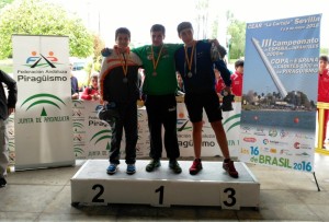 Hugo Prendes, subcampeón del Campeonato de España infantil de piragüismo.