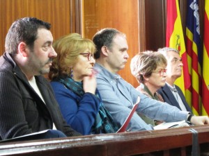 Los concejales del PSOE en el Ayuntamiento de Santa Eulària.