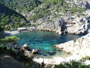 Una vista de la cala de es Portixol.