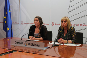 Viviana de Sans y Marta Díaz durante la rueda de prensa, que ha tenido lugar hoy.