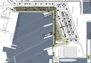 Imagen del proyecto para trasladar la estación marítima de Formentera al muelle norte. 