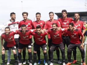 Once inicial del Formentera en el campo del Mar Menor murciano. Foto: Noticiero del Mar Menor