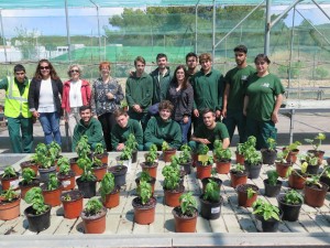 Alumnos del taller Es Romaní, de Sant Josep.