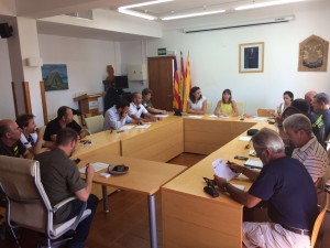 Imagen de la reunión de coordinación que tuvo lugar en Formentera. 