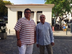 Ferran Moreno i Cristòfol Soler, a la presentació de la candidatura de Soberania per les Illes.