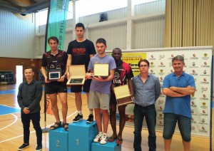 Una imagen del podio del Open A del XII Torneo Internacional de Santa Eulària.