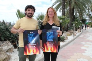 Agustín Perea i Carmen Boned, a la presentació de les actes de la Nit de Sant Joan.