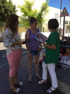 La candidata Sofía Hernanz ha hecho hoy campaña en el municipio de Sant Antoni.