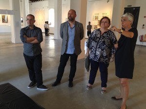 La consellera de Transparència, Cultura i Esports, Ruth Mateu, visita el museu Puig de Molins i el Museu d'Art Contemporani d'Eivissa.