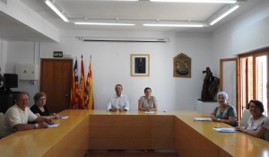 Jaume Ferrer amb els representants dels clubs de majors.